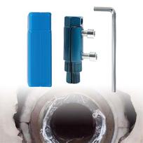 Broken Faucet Extractor Damaged Water Valve Removal Tool Steel Effective for 1/2 inch 3/4 Pipe blue with case