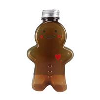 Cute Gingerbread Man Drinking Cup Portable Shaker Drink Bottle Kitchen Milk Tea Water  Home Couple Christmas Bottle Gifts