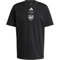 Adidas Arsenal Labrums Marškinėliai Grafinis Spaudinys Apvalus Kaklas Trumpomis Rankovėmis Vyriški Viršutiniai Drabužiai Juodi JI9435 XL black