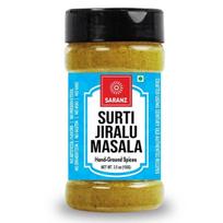 SARANZ Surti Jiralu Masala Perfect for Cooking, Ready to Use, No added colours, Spice Powders and Masalas, Premium Artisanal Spices -100 Grams Bottle
