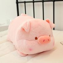 Nauja Kiaulės Kiaulės Pagalvė Pliušinis Žaislas Lulu Kiaulės Lėlė Kiaulės Lėlė Mergaitėms Mieganti Lėlė 35cm 0.25kg