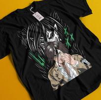 Ataka prieš Titanus Marškinėliai Eren Mikasa Marškinėliai Levi Marškinėliai AOT Erwin Hange Armin Marškinėliai 2XL