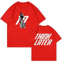 Tate McRae Think Later Marškinėliai Pop Dainininkė 2024 M. Turas Prekės Crewneck Trumpomis Rankovėmis T-shirt Vyrams Moterims Streetwear Mados Drabužiai 80303 S