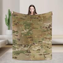 Super Soft Blanket Travel MultiCam Camo Camouflage Throw Blanket  Flannel Bedspread For Living Room Graphic Sofa Bed Cover 30x40in