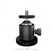 Magnetic Action Camera Suction Cup Mount Bracket with 1/4  Screw 360° Ballhead for Gopro Insta360 Smartphone Fill Light Stand