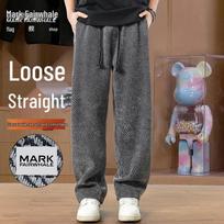 MARK FAIRWHALE Men's Loose Straight-Leg Casual Winter Pants 2XL