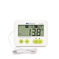Temperatūros testeris LCD skaitmeninis termometras nuo -50 iki 100℃ Temperatūros matuoklis su išoriniu zondo perkaitimo signalizacija Stiprus magnetinis pagrindas