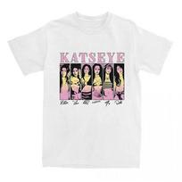 Korean Girls Band KATSEYE Print Tshirt Cotton Short Sleeve Loose Female Tshirts Unisex Streetwear Casual Men Women T Shirt Tees 2XL