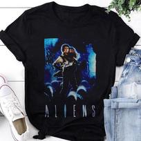 Svetimi Filmo Plakatas Sigourney Weaver , Svetimi Sci-Fi Siaubo Filmas Retro S Unisex Marškinėliai XXL