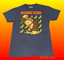 Naujas Donkey Kong Nintendo Bananų Vyriškas Klasikinis Vintage Unisex Marškinėlis XL