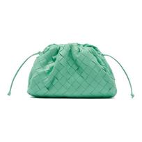 Bottega Veneta The Mini Pouch Fontanas/Sidabrinės Moteriškos kosmetinės Žalia 585852-VCPP1-3801 Basic Set (Bag+Dust Bag)