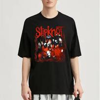 Slipknot Classic Band Members Mask Vintage T-Shirt, Unisex Nu-Metal Fan Streetwear Tee, 100% Cotton Casual Short Sleeve Top 4XL