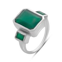 Sidabrinis žiedas su natūraliu agatu 7,162 ct, gaminio svoris 6,65 g (2196419) 18 smaragdas
