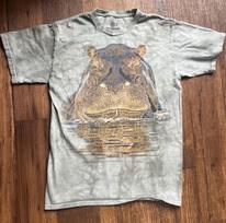Vyriški The Mountain marškinėliai Žalias begemotas M JAV San Diego zoologijos sodas Gamta Afrika Bizonas XL