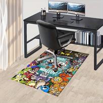 1pc Cuphead,Wallop,Ready Office Carpet Soft Polyester Non slip Machine Washable Indoor Carpet Living 60cm by 90cm