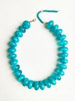 Bohemian Fashion Casual Dopamine Resin Bead Necklace Charms Chunky Jewelry Suitable Women Daily Vacation Wear Women Accessories mėlyna