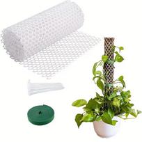 1 rinkinys Krovimo plastikiniai samanų stulpų lakštai laipiojantiems augalams Patvarūs patalpų augalų kuoliukai su tinklelio dizainu vijokliams ir gėlėms