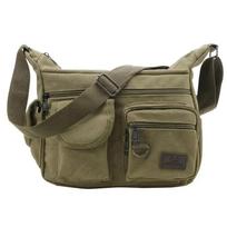 Heren Casual Sling Bag Messenger Crossbody Schouder Unisex Reizen Outdoor Vintage Tassen