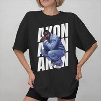 Akon ir Neyo Turas Prekės Unisex Marškinėliai Medvilniniai Mados Marškinėliai Drabužiai S gray