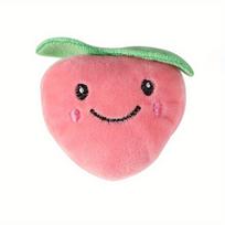 Plush Cat Toys Interactive Kicker Teeth Grinding Fruit Shaped Pet Toy for Kittens persikas