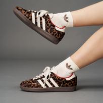 adidas Samba OG Naudoti Raudoni Leopardiniai (Moteriškas) 38.5