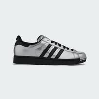 adidas Superstar II Metallic Silver Black Silver Toe 38.5