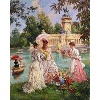 Deimantinis siuvinėjimas, pilnas apvalus deimantinis mozaikas, aristokratiškos moterys, deimantinis paveikslas, kryželiu siuvinėjimas 20X30CM