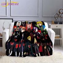 Naruto mados antklodė Anime flanelinė lova antklodė Minkšta 3D spausdinta animacinių filmų užtiesalas Sofa Kelionės Stovyklavietė Vaikų antklodė 75x90cm