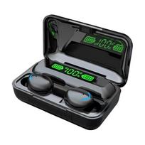 „Ultraton“ vandeniui atsparios ausinės „TWS Bluetooth 5.0“ belaidės „Mini-Holly Highlanders“ su įkrovikliu