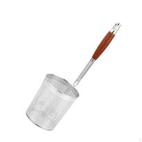 Deep Fryer Basket Frying Food 304 Stainless Steel Sifter Pasta Boil French Fries 12cm Dia