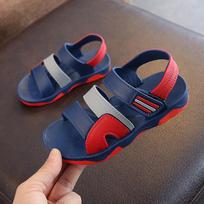 Nauji vasariniai vaikiški plokšti paplūdimio batai vaikiški sportiniai kasdieniai studentų odiniai sandalai minkšti neslystantys madingi laukiniai 26(insole 16cm)