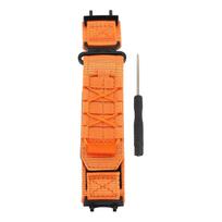 Nylon Band for T Rex 3 Hook and Loop Adjustable Sporty Style Replacement Smartwatch Wristband Loop oranžinė