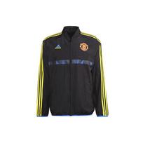 Adidas Manchester United Futbolo Sportinė Striukė su Stovu ir Užtrauktuku Vyriška Viršutinė Apranga Juoda GR3871 XS