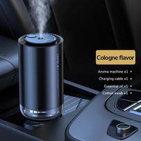 Car Air Freshener Essential Oil Fragrance Diffuser Smell Distributor USB Rechargeable Aromatherapy Scent Air Freshener LED Light