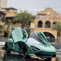 1:32 McLaren 720S Spider Supercar Alloy Car Model Diecasts & Toy Vehicles Car Toy Model Simulation Model Collection žalia