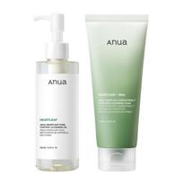 ANUA Pore & Sebum Double Cleansing Set (Houttuynia Cleansing Oil + Quercetinol Pore Foam)
