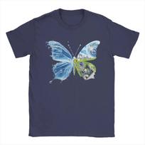 Frutiger Aero Aesthetic Butterfly Computer Unisex T Shirts Humorous Tee Shirt Short Sleeve Crewneck T-Shirts Pure Cotton Clothes M