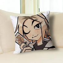Chishiya A-Alice B-Borderland Pillow Cases for Bedroom Living Room Sofa Home Decor Polyester Cushion Cover with Zipper 30cmx30cm