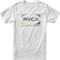 RVCA Men's Quad Short Sleeve Crew Neck T-Shirt S balta