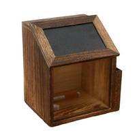 Retro stiliaus pašto dėžutė su užraktu ir raktu, pranešimų lenta, šoninė kišenė, tvirtinama prie sienos, bažnyčios laukiamajam