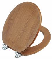 Soft-close toilet seat 37x55x495cm brown Nergis