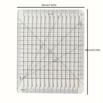 Transparent Acrylic Repair Ruler, Sewing and Repair Template, Suitable for DIY Crafts New Acrylic Repair Ruler Sewing Ruler