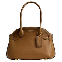 Coach Empire Nešiojama rankinė 21 Prekės ženklo logotipas Daugiafunkcinė kišenė Natūrali akmenukų odos rankinė Mažos moteriškos rankinės Alyvuogių spalvos CDT65-B4YTH Basic Set (Bag+Dust Bag) brown