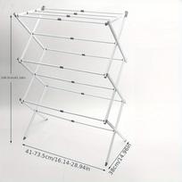 Sturdy Folding Drying Rack, Space-Saving Laundry Organizer for Home, Convenient Foldable Clothes Drying Hanger balta