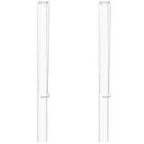 2Pcs Music Stand Clips,acrylic Transparent Music Score Clips, Guitar and Piano Score Clips Music Page Holder Clips white