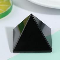Obsidiano piramidė natūralus poliruotas paviršius namų papuošalai stalo dekoras One Size