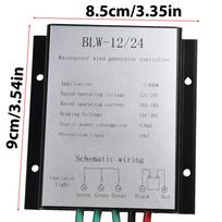 1 vnt. 400W vėjo turbinos reguliatorius DC12V/24V atsparus vandeniui vėjo turbinos įkrovimo valdiklis elektrinės įrangos priedai China Mainland
