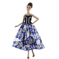 Nauja mada, mišraus stiliaus vakarėlio suknelės Barbės lėlei, suknelė 1/6 BJD lėlei, drabužiai 1:6 BJD lėlei, žaislas juoda
