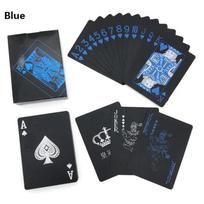 Aukštos kokybės 1 rinkinio juoda folija padengtos pokerio kortos vandeniui atsparios riboto leidimo kolekcijos Magic Poker kūrybinė dovana