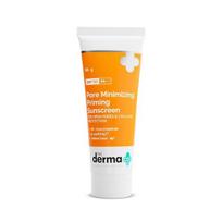 The Derma Co Porų mažinantis kremas nuo saulės I su SPF 50 ir PA++++ | Atviroms poroms & UVA/UVB apsauga - 50g